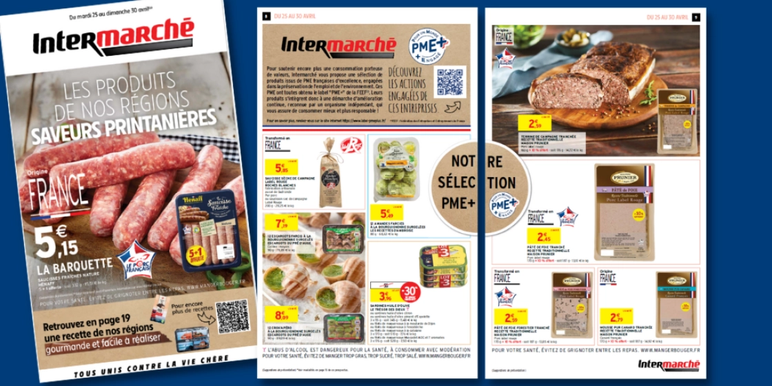 Du 25 au 30 avril chez Intermarché : les produits des PME+ à l'honneur