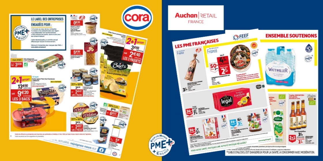 Auchan et Cora soutiennent cet été le label PME+
