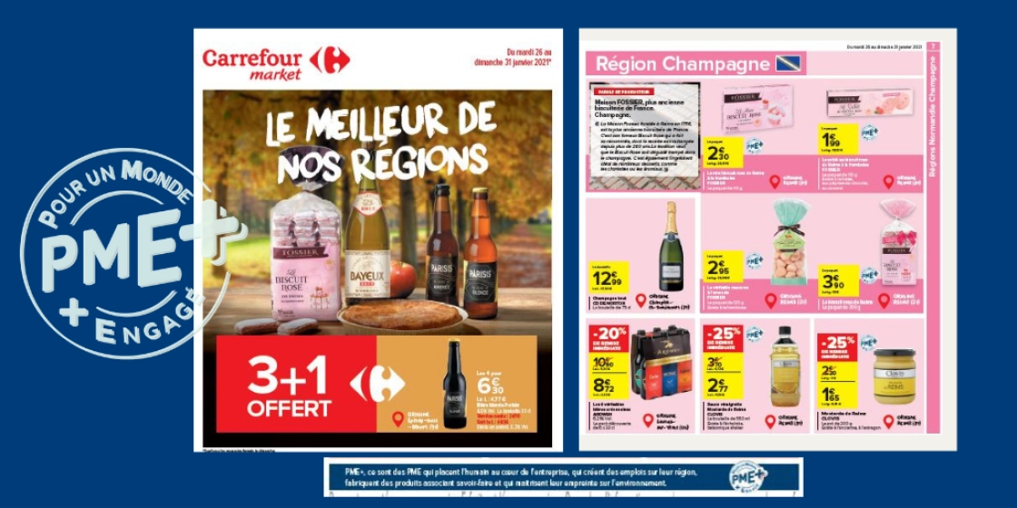 Carrefour soutient les entreprises labellisées PME+