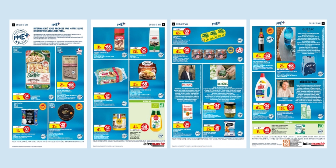 Intermarché met les PME+ à l’honneur dans un tract national